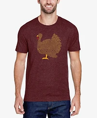 La Pop Art Men's Thanksgiving Premium Blend Word T-shirt