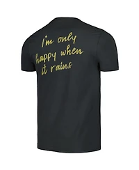 Men's Charcoal Garbage Rain Smiley T-shirt