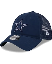 Men's New Era Navy Dallas Cowboys Distinct 9TWENTY Adjustable Hat