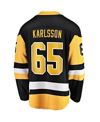 Men's Fanatics Erik Karlsson Black Pittsburgh Penguins Home Breakaway Jersey