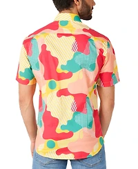 OppoSuits Men's Short-Sleeve Coral Graphic Shirt