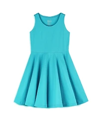 Mightly Girls Fair Trade Organic Cotton Solid Sleeveless Twirl Dress