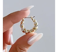 Ana Luisa Twisted Hoop Earrings - Paris