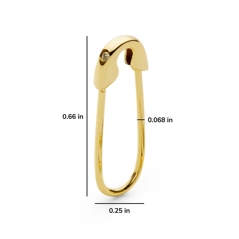 Ana Luisa Safety Pin Earrings - Sia