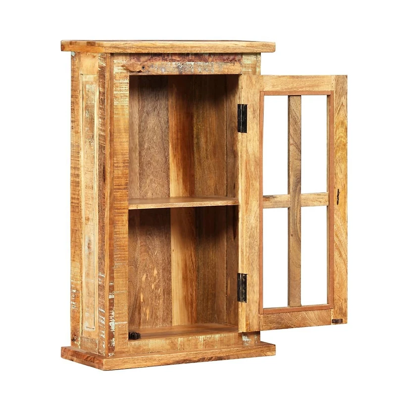 Wall Cabinet Solid Reclaimed Wood 17.3"x8.3"x28.3"