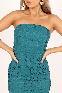 Petal and Pup Women's Candice Strapless Lace Midi Dress