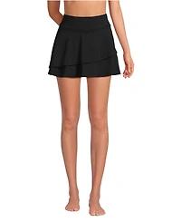Lands' End Women's High Waisted Tulip Hem Swim Skort