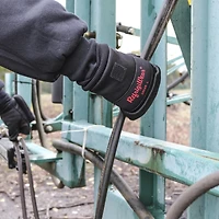 RefrigiWear Men's Fleece Lined Fiberfill Insulated Softshell Convertible Mitten Gloves