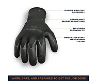 RefrigiWear Men's Dual-Layer Thermal Ergo Gloves