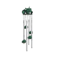 23" Long Green Tractor Round Top Wind Chime