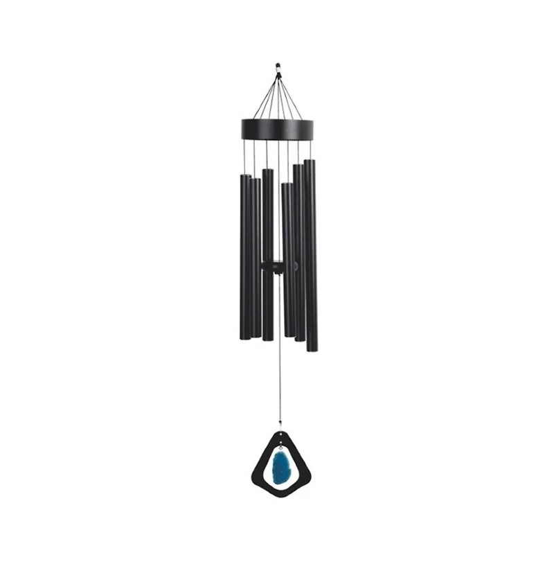 41" Long Black Metal Wind Chime