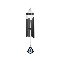 41" Long Black Metal Wind Chime