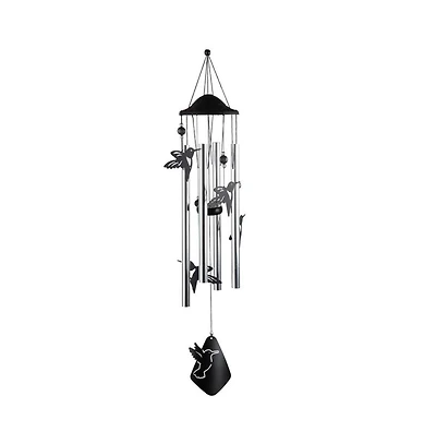 34" Long Hummingbird Silhouette Wind Chime