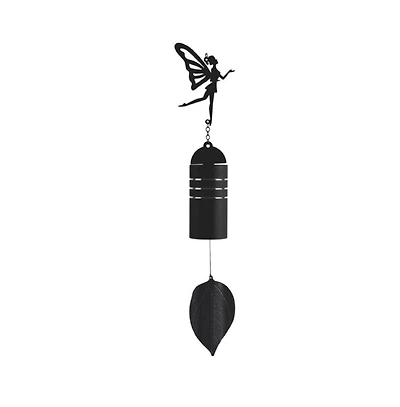 23" Long Metal Black Fairy Wind Chime