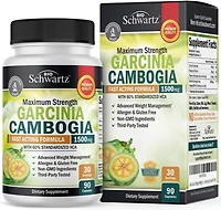Garcinia Cambogia Weight Loss Pills - 1500mg Hca Pure Extract - Fast Acting Appetite Suppressant - Fat Burner for Women and Men to Help Lose Weight