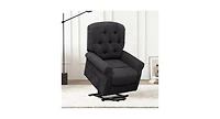 Recliner Chair Sofa for Elderly with Side Pocket and Remote Control-Black