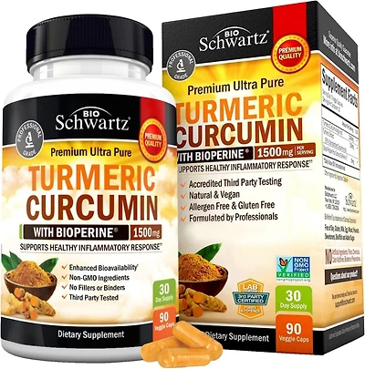 BioSchwartz Turmeric Curcumin with BioPerine 1500mg