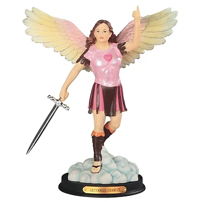 Fc Design 10"H Archangel Chamuel Statue Angel of Peaceful Relationships Holy Figurine Religious Decoration Home Decor Perfect Gift for House Warming,