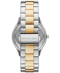 Michael Kors Women's Slim Runway Three-Hand Two-Tone Stainless Steel Watch 42mm