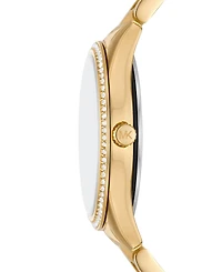 Michael Kors Women's Lauryn Three-Hand Gold-Tone Stainless Steel Watch 33mm