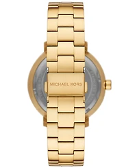 Michael Kors Men's Blake Three-Hand Date Gold-Tone Stainless Steel Watch 42mm