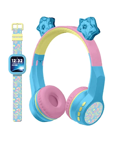 Playzoom V3 Girls Light Blue Silicone Smartwatch 42mm Gift Set