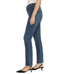 Silver Jeans Co. Women's Infinite Fit Mid Rise Straight Leg Jeans