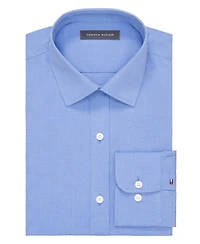 Tommy Hilfiger Men's Th Flex Essentials Wrinkle-Resistant Stretch Slim-Fit Dress Shirt
