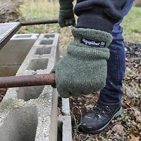 RefrigiWear Men's Insulated Wool Gloves - Ultimate Cold Weather Protection, Thermal Lining, and Superior Comfort