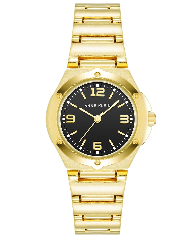 Anne Klein Women's Quartz Gold-Tone Alloy Bracelet Watch