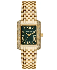 Michael Kors Women's Emery Three-Hand Gold-Tone Stainless Steel Watch 33 x 27mm