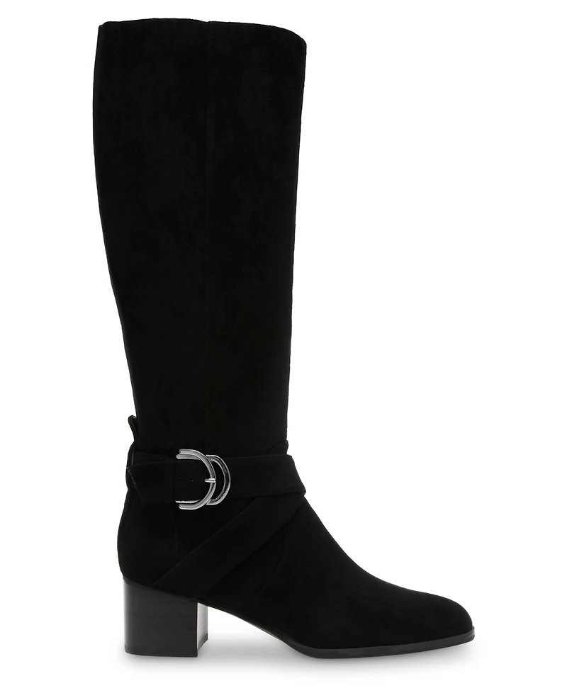 Anne Klein Women's Maelie Knee High Microsuede Regular Calf Boots