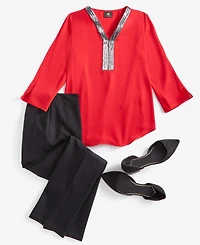 Jm Collection Women's Ponte-Knit Pull-On Ankle Pants, Exclusively at Macy's