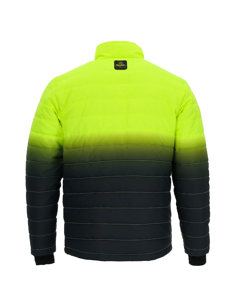 RefrigiWear Big & Tall Enhanced Visibility Insulated Quilted Jacket
