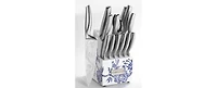 Cuisinart Caskata 15-Piece German Stainless Steel Cutlery Block Set