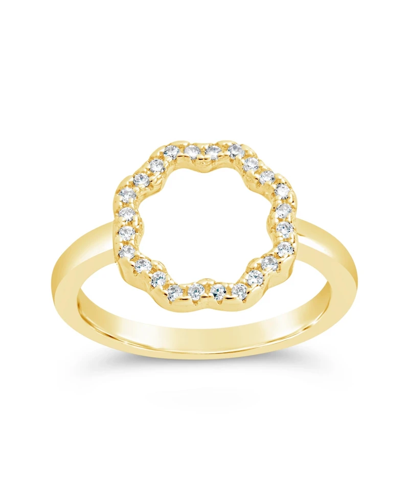 Sterling Forever Cubic Zirconia Marisole Ring