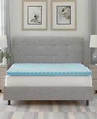 ProSleep 2.5" Gel-Infused Convoluted Memory Foam Mattress Topper, California King