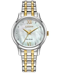 Citizen Eco-Drive Women's Classic Two-Tone Stainless Steel Bracelet Watch 31mm