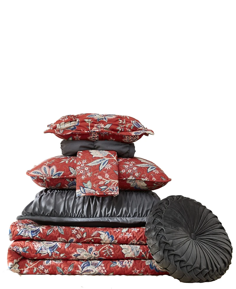 Southshore Fine Linens Jacobean Willow 7 Piece Quilt Set