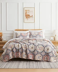 Southshore Fine Linens Kilim Oversized 3 Piece Quilt Set, Full/Queen