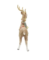 Fitz and Floyd Noel Holiday Grand Deer Figurine, 17.75-in