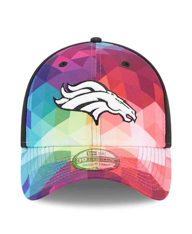 Men's and Women's New Era Multicolor, Black Denver Broncos 2023 Nfl Crucial Catch 39THIRTY Flex Hat