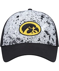 Men's Colosseum Gray, Black Iowa Hawkeyes Love Fern Trucker Snapback Hat