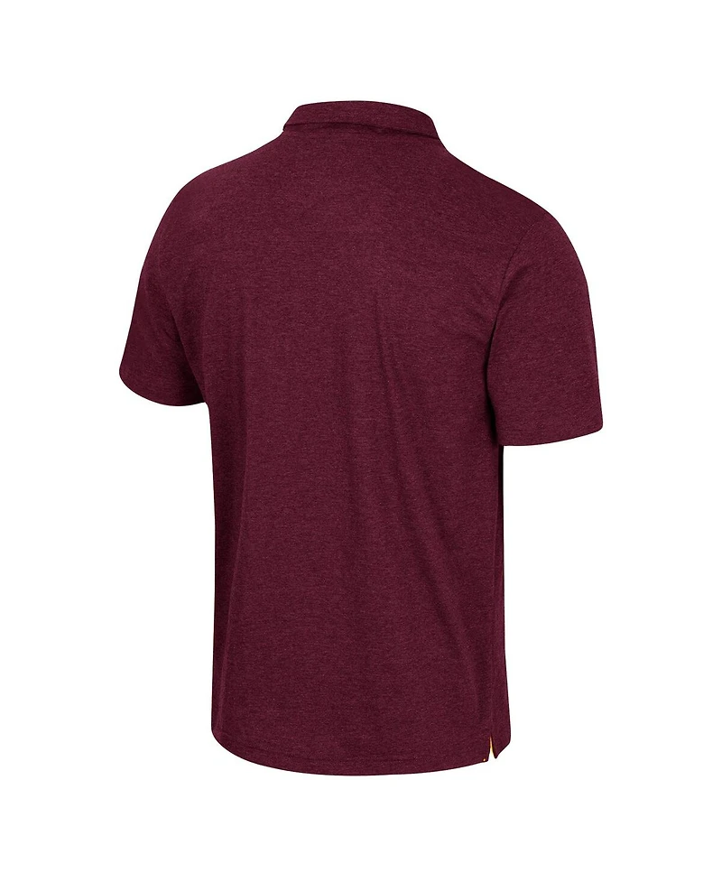 Men's Colosseum Maroon Minnesota Golden Gophers No Problemo Polo Shirt