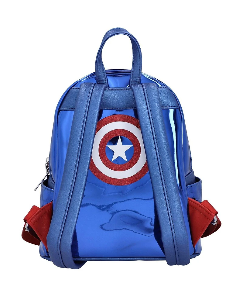 Loungefly Marvel Captain America Shine Cosplay Mini Backpack