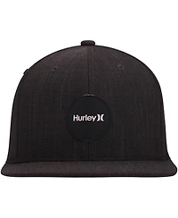 Men's Hurley Heathered Black H20-Dri Point Break Snapback Hat