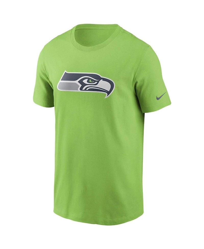 Men's Nike Neon Green Seattle Seahawks Primary Logo T-shirt