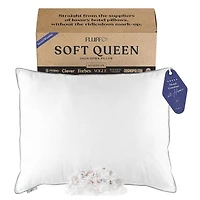 FluffCo Down & Feather Classic Hotel Pillow - Standard - Soft