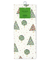 kate spade new york Holiday Confetti Acrobat Plaid Holiday Kitchen Towels 2-Pack Set, 17" x 28"