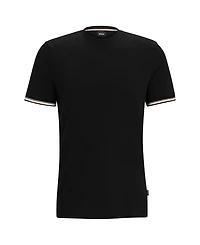 Boss by Hugo Men's Signature-Stripe Cuffs T-shirt